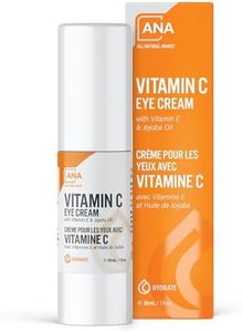 All Natural Advice Vitamin C Eye Cream for Dark Circles, Fine Lines & Lifting Hydration, with Hyaluronic Acid, Organic Jojoba & Vitamin E, Brightening Under Eye Cream (30 ml)