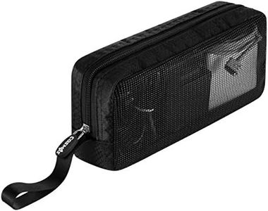 CM Sac de voyage pour câbles - Accessoires informatiques portables - Pochette en maille avec fermeture éclair pour contenir une souris d'ordinateur portable, une batterie externe, un USB, un