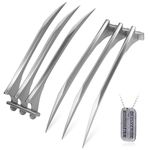Claws for Wolverine Cosplay Costume: Halloween Accessories - Plastic Anti-Break Claws, Clear, fit all