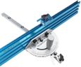 POWERTEC Precision Table Saw Miter Gauge System w/ 27 Angle Stops and 3/4" x 3/8" T-Slotted Miter Bar w/Removable T-Slot Plate, Includes 24" x 3" Multi T–Track Fence w/Scale, T-track Flip Stop, 71391V