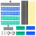 Swpeet 20Pcs Car Paintless Dent Repair Tool Kit, Adhesive Blue Green Glue Tabs Tools Kit, Auto Dent Repair Tools Long Dent Repair Tools with Dent Removal Glue Sticks for Automotive Dent Removal Kit