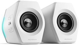 Edifier G2000 32W Computer Speaker, PC Gaming Speaker for Desktop with Subout Port, Hi-Fi Sound, EQ Mode, Bluetooth 5.1, USB, 3.5mm Aux Inputs, RGB Lights - White