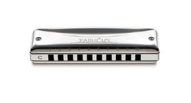 Suzuki F-20E-C Fabulous Diatonic Harmonica in C, Silver, 2.0 in*12.0 in*12.0 in