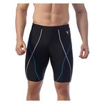 VELOZ Align Trim Pattern I Quick Drying I Sun Protected I Anti Chafing I 4 Way Stretch Linning to Avoid Dicomfort I JAMMER Men’s Swimming Jammer I Trunk I Shorts I Swimming Costume for Men I Swimming Shorts for Men