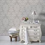 Superfresco Easy Grey Venetian Damask Wallpaper