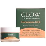 Glow Botanica Tummy Butter (Hormone Free) - Helps with PMS & Menopause Discomfort - Relieves Cramps, Bloating, Hot Flashes and Mood Shifts - 1.7 Oz.