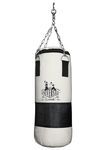 USI UNIVERSAL THE UNBEATABLE Boxing Punching Bag, 626C Classic Tough Canvas Filled Boxing Bag, 60cm Punching Bag With Chain For Kickboxing, Heavy 20oz Canvas Material, Reinforced Hitting Area