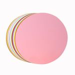 50 Sheets Cardstock Paper Circles 10" Circle Cutouts Paper 230gsm Thick Cardstock Assorted Color Circle Shaped Cut -for DIY Kids Craft Projects Bulletin Boards Supply Back to School (Multicolored)