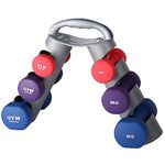 GYM MASTER 3 Tier Neoprene Dumbbell Weight & Tree Set 12kg - 1kg, 2kg and 3kg Pairs