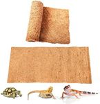 SISIPAI LIFE Reptile Carpet Coconut Fiber, 36" x 18" Reptile Terrarium Substrate Liner, Tortoise Bedding Carpet Mat Supplies for Pet Lizard, Chameleon, Bearded Dragon, Leopard Gecko, Iguana