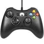 Xbox 360 Game Controller USB Wired Gamepad Game Joystick Joypad for Microsoft & Windows PC (Black)