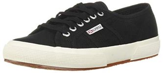 Superga Unisex Adult S000010 Sneaker, Black White, 10 US, Black White, 10