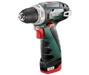 Metabo PowerMaxx BS Basic Cordless Drill 12 V 2X Li-Ion Charger LC 12 Plastic Case 600984500