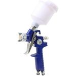 Mini Spray Gun, Air Spray Gun 125CC Cup Paint Sprayer, 0.8mm/1.0mm Spray Paint Nozzle for Auto Parts, Furniture, Fences, Ideal Tool (1.0)