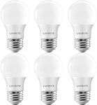 LUXRITE A15 LED Bulb 40W Equivalent, 7W, 5000K (Bright White), 600 Lumens, Enclosed Fixture Rated, Dimmable Ceiling Fan Light Bulbs, E26 Medium Base, UL Listed - Indoor and Outdoor (6 Pack)