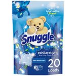 Snuggle Laundry Scent Boosters Concentrated Scent Pacs, Blue Iris Bliss, Pouch, 20 Count