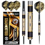 Red Dragon Golden Eye 1: 26g - Tungsten Darts Set with Flights and Stems