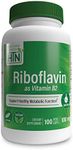 Health Thru Nutrition Riboflavin 100mg Vitamin B2 100 Vegecaps | Supports Healthy Energy Metabolic Function & Nervous System | 3rd Party Tested | Non-GMO Soy & Gluten Free Hypoallergenic