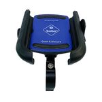 BOBO BM14 Quick Release Enhanced BM4 Waterproof Bike/Motorcycle/Scooter Mobile Phone Holder Mount, Ideal for Maps and GPS Navigation (Blue)