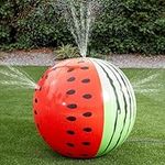 JOYIN Inflatable Sprinkler for Kids, Huge Watermelon Jumbo Sprinkler, 35.5”/90.1cm Water Sprinkler for Kids Outdoor Play, Toddler Sprinkler for Kid Summer Water Party Backyard Outside Games Activities