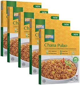 Ashoka Meals 1932, Instant Rice, Vegan Chickpea Rice, All-Natural, Kosher Certified, Ready to Eat Pilaf, Chana Pulao, Made from Aged Basmati Rice, Authentic Indian Meals, No Preservatives, Pack of 10