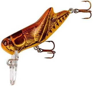 Rebel F73-95 Crickhopper Fishing Lure, 1 1/2-Inch, 3/32-Ounce, Brown Cricket