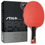 Stiga Pro Carbon Performance-Level Table Tennis Racket with Carbon Technology for Tournament Play