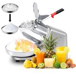 Blendra Ice Crusher Slush Machine 380W - Dual Stainless Steel Blades, 85kg/Hour Ice Shaver for Slush, Snow Cones, Cocktails | Commercial & Home Slush Machine & Snow Cone Maker