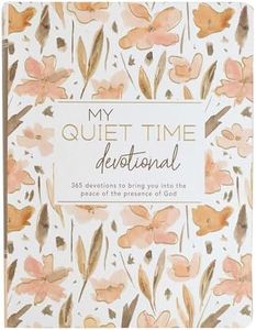 My Quiet Time Devotional - 365 Devotions for Women to Bring You Into the Peace of the Presence of God Peach Floral Softcover Flexcover Gift Book W/Ribbon Marker