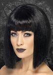 Magic Box Adult Womens Halloween Gothic Straight Black Coquette Bob Wig