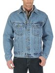 Wrangler Men's Rugged Wear Unlined Denim Jacket Denim Jacket, Vintage Indigo, L