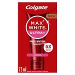 Colgate Max White Ultra+ Sensitive Toothpaste 75ml, Whitens Deep Stains for 5X Whiter Teeth, ActiveShine Technology Smoothes Enamel Surface to Reflect Light, Protects Against Sensitivity