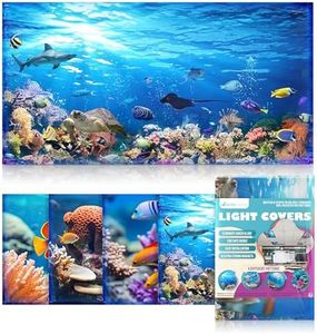 Light Covers for Ceiling Lights Classroom - Magnetic Ocean Cover for Fluorescent Or LED Fixture - Must Haves for Teacher Supplies - Home, Office Cubicle Decor - Calming Overhead Lighting