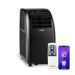 Klarstein Portable Air Conditioner, 4-in-1 Cooling Air Conditioning Unit for Home & Offices, AC with Night Mode, Dehumidifier & Ventilator, Low Consumption Smart Aircon, Portable AC Unit, 10000 BTU
