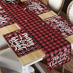 7 Pieces Christmas Table Runner Pla