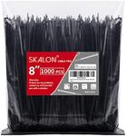 Zip Ties 8 inch (1000 Pack), 40lbs 