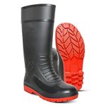 Elecant Gumboot For Men Flexible PVC, Puncture & Tear Resistant,12 Inch Red Anti-Slip,Oil/Water/Acid Resistance (Gumboot-12-Inch-Red-9)