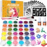 Glitter Tattoo Set, Bledras 36 Colo