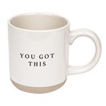 Sweet Water Decor Stoneware Coffee Mugs | Novelty Coffee Mugs | 14oz Stoneware Coffee Cup | Microwave & Dishwasher Safe | Motivational Coffee Mug | Birthday Gift (You Got This)