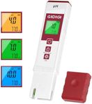 GIDIGI pH Meter for Water with Color Display pH Test Strip Function Pro Digital pH Level Tester ATC pH Calibration Kits Water Quality Tester for Pool Spa Hot Tub Hydroponics Aquarium Drinking Water