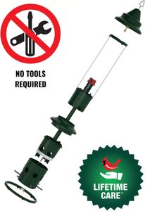 Jacobi Jayne Buster Plus Squirrel-Proof Bird Feeder, Metal, Green