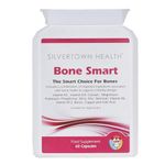 Bone Smart 60 Capsules - Premium Bone Support Food Supplement. Fourteen Key Nutrients Including Vitamin K2 (as Menaquinone 7-Natto),Vitamin D3, Calcium, Magnesium and Much More