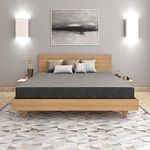 Sleepsutraa Mattress, 6-Inch Reversible Dual Comfort, King Bed Size, High Density HD Foam - Supra, Grey, 72 X 72 X 6 or 6x6 feet