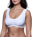 frugue Cotton Mastectomy Bra with Pockets White UK 38 C