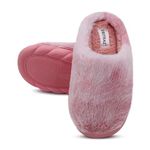 VRITRAZ Stylish and Comfortable Winter House Clog Indoor Slipper For Womens & Girls, Warm Slipper (Color-Plush Pink, Size-UK-9)