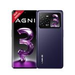 Lava Agni 3 5G (Heather Glass, 8GB+256GB) | India's 1st Dual AMOLED | 1.5K Curved Display | Dimensity 7300X | 50MP Triple AI Telephoto Camera | 66W Fast Charge | with Charging Adapter