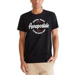 AEROPOSTALE Men's Graphic, Dark Black, X-Large