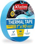 X Fasten Thermal Double-Sided Adhesive Tape, 1 Inch x 90 Feet, High Thermal Conductivity and Electrical Insulating Thermal Tape for LED Strips, 3D Printing Beds, Computer CPU, Heat Sinks