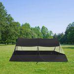 Mengersi Camping Tent,1-Person Popup Screen Tent Mosquito Net Tent,Lightweight Single Person Sleeping Net for Outdoors -Camping, Survival, Hiking, Backpack | Mesh Protection (Black)