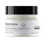 L’Oréal Professionnel | Metal Detox Hair Mask, for Smooth, Strong & Shiny Looking Hair, Protects Coloured Hair From Damage, Rich & Creamy Texture, Serie Expert, 250 ml